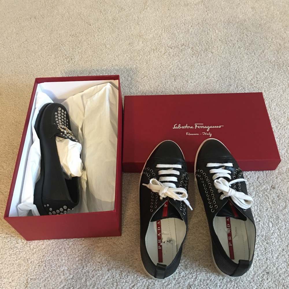 Prada & Salvatore Ferragamo Women’s Shoes
